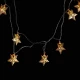 ریسه 10 لامپ فلزی طرح ستاره طلایی آفتابی 2٫5 متری