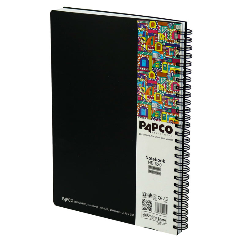 دفتر سیمی 100 برگ پاپکو Papco NB-620