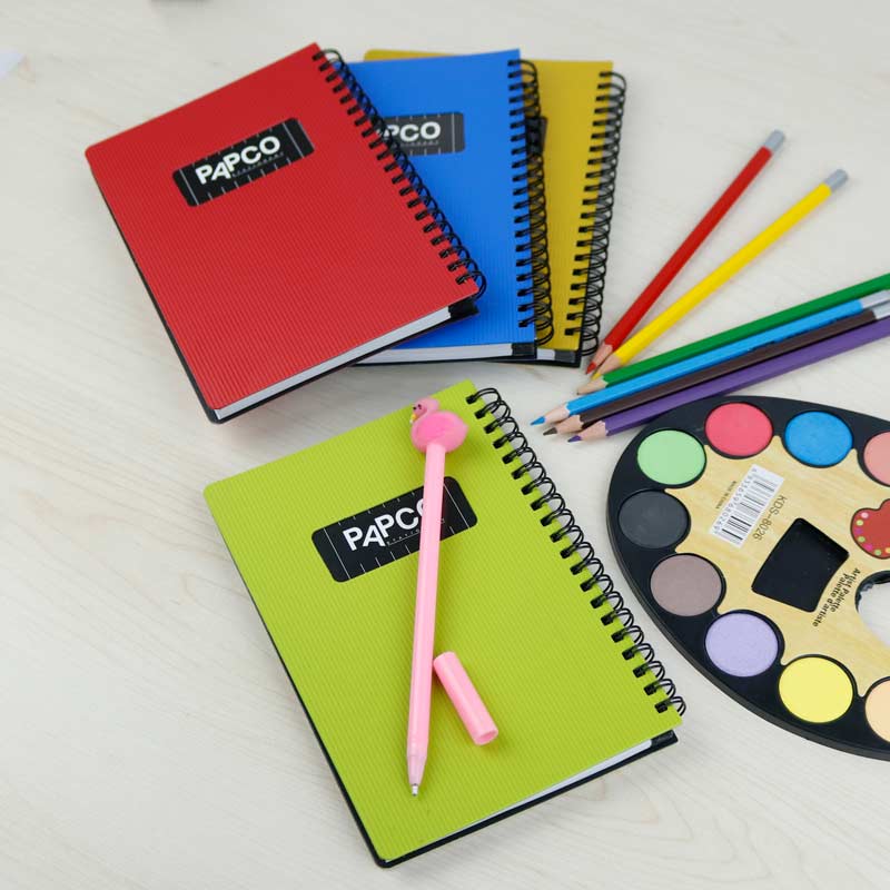 دفترچه یادداشت متالیک 100 برگ پاپکو Papco NB-647BC بغل بازشو