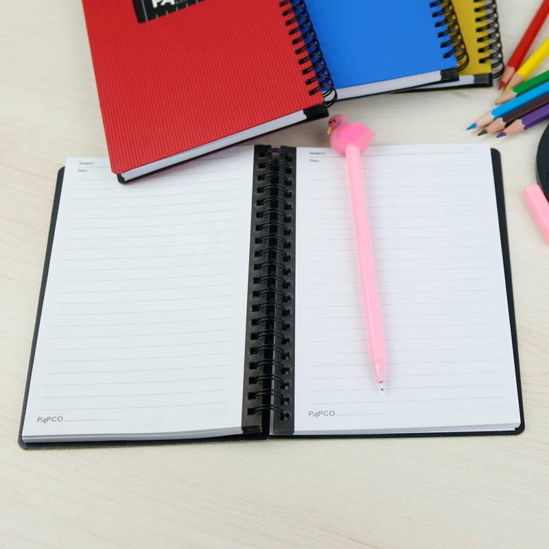 دفترچه یادداشت متالیک 100 برگ پاپکو Papco NB-647BC بغل بازشو