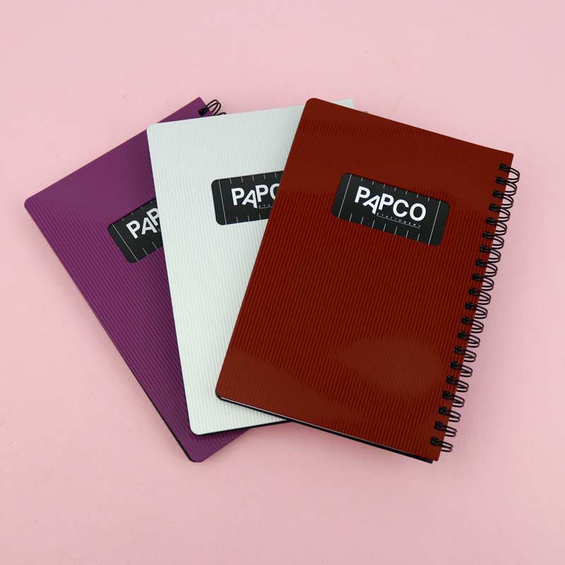 دفترچه یادداشت متالیک 100 برگ پاپکو Papco NB-647BC بغل بازشو
