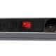چند راهی 6 خانه ارت دار پارت الکتریک PE2253 Rack Mount با کابل 1/8 متری