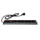 چند راهی 6 خانه ارت دار پارت الکتریک PE2253 Rack Mount با کابل 1/8 متری