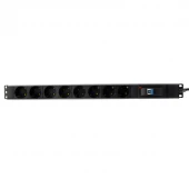چند راهی 8 خانه ارت دار پارت الکتریک PE2266 Rack Mount با کابل 1/8 متری