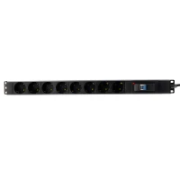 چند راهی 8 خانه ارت دار پارت الکتریک PE2266 Rack Mount با کابل 1/8 متری