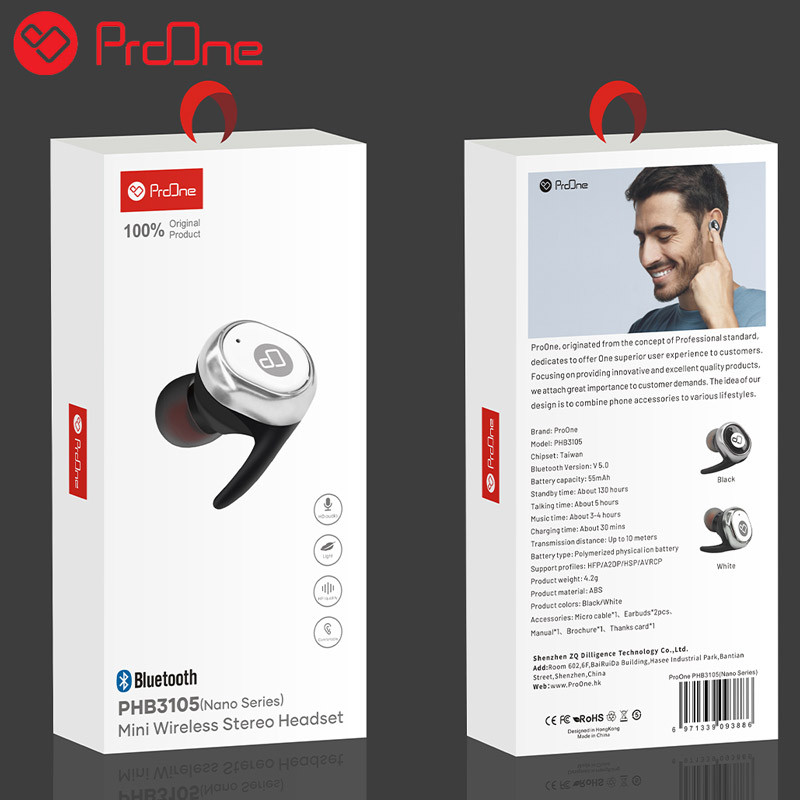 هندزفری بلوتوث تک گوش ProOne Nano PHB3105