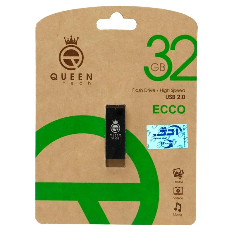 فلش 32 گیگ کوئین تک QUEEN TECH Ecco