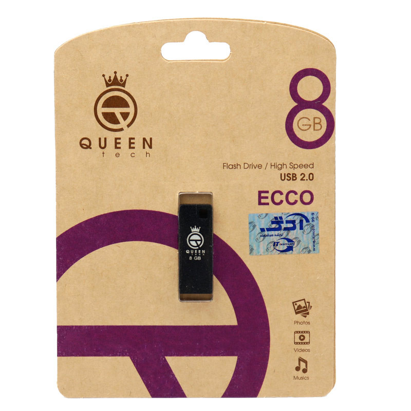 فلش 8 گیگ کوئین تک QUEEN TECH Ecco