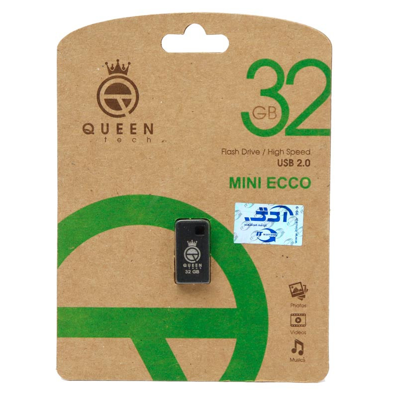 فلش 32 گیگ کوئین تک QUEEN TECH Mini Ecco