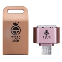 فلش 32 گیگ کوئین تک QUEEN TECH Unique Plus + تبدیل OTG