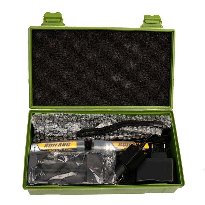 چراغ قوه پلیسی 3 حالته Ruilang RL-330/T6 جعبه دار