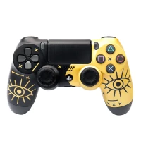 دسته بازی بی سیم SONY PlayStation 4 DualShock 4 High Copy طرح Eye طلایی کد 1