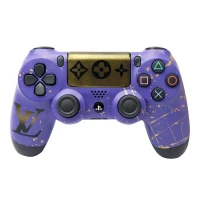 دسته بازی بی سیم SONY PlayStation 4 DualShock 4 High Copy طرح LV بنفش کد 1