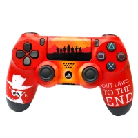 دسته بازی بی سیم SONY PlayStation 4 DualShock 4 High Copy طرح Red Dead 2 قرمز کد 2