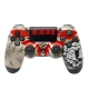 دسته بازی بی سیم SONY PlayStation 4 DualShock 4 High Copy طرح The Last OF Us 2 قرمز کد 2