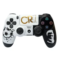 دسته بازی بی سیم SONY PlayStation 4 DualShock 4 High Copy طرح CR7 سفید
