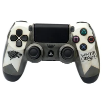 دسته بازی بی سیم SONY PlayStation 4 DualShock 4 High Copy طرح G.O.T سفید کد 1
