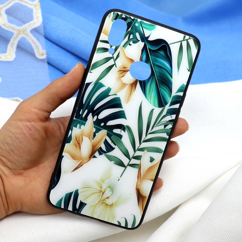 قاب پشت گلسی طرح برگ Samsung A10s