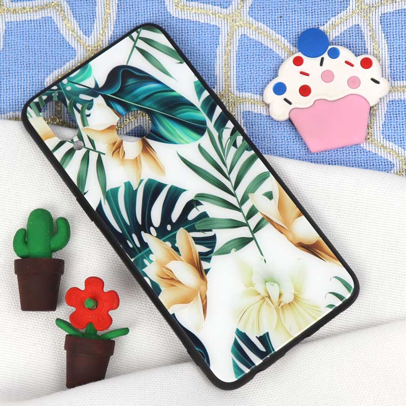 قاب پشت گلسی طرح برگ Samsung A10s