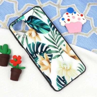 قاب پشت گلسی طرح برگ Samsung A12