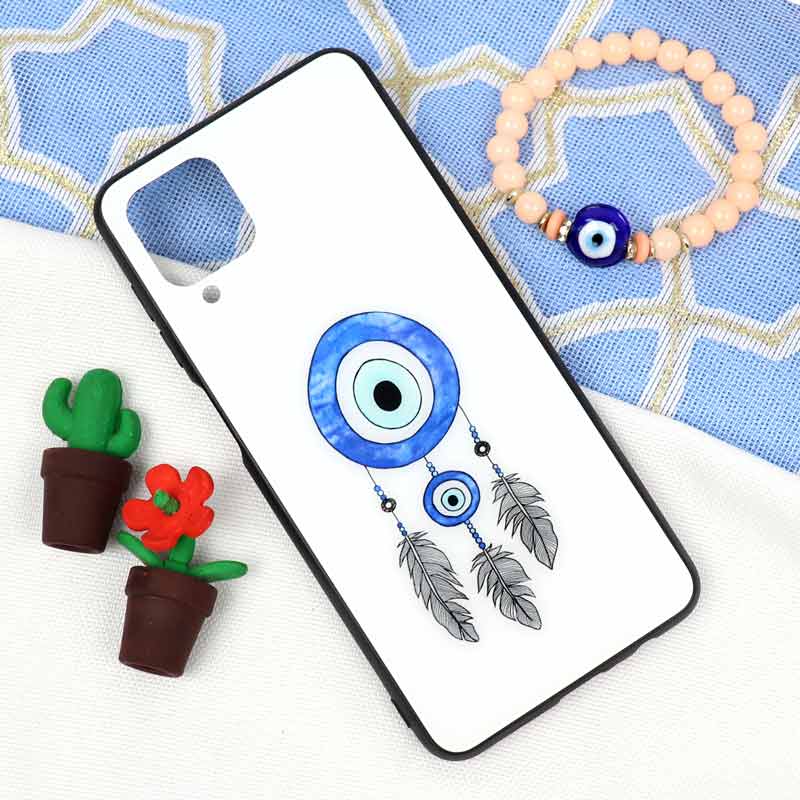 قاب پشت گلس سامسونگ Galaxy A12 طرح چشم و نظر