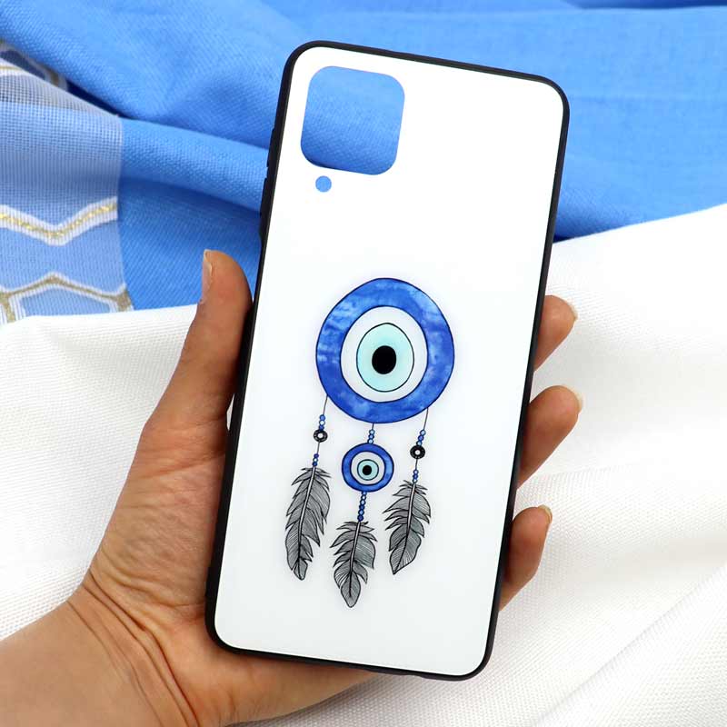 قاب پشت گلس سامسونگ Galaxy A12 طرح چشم و نظر