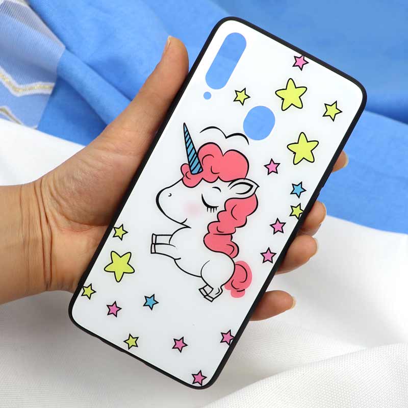 قاب پشت گلسی طرح یونیکورن Samsung A20s