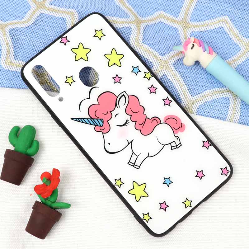 قاب پشت گلسی طرح یونیکورن Samsung A20s