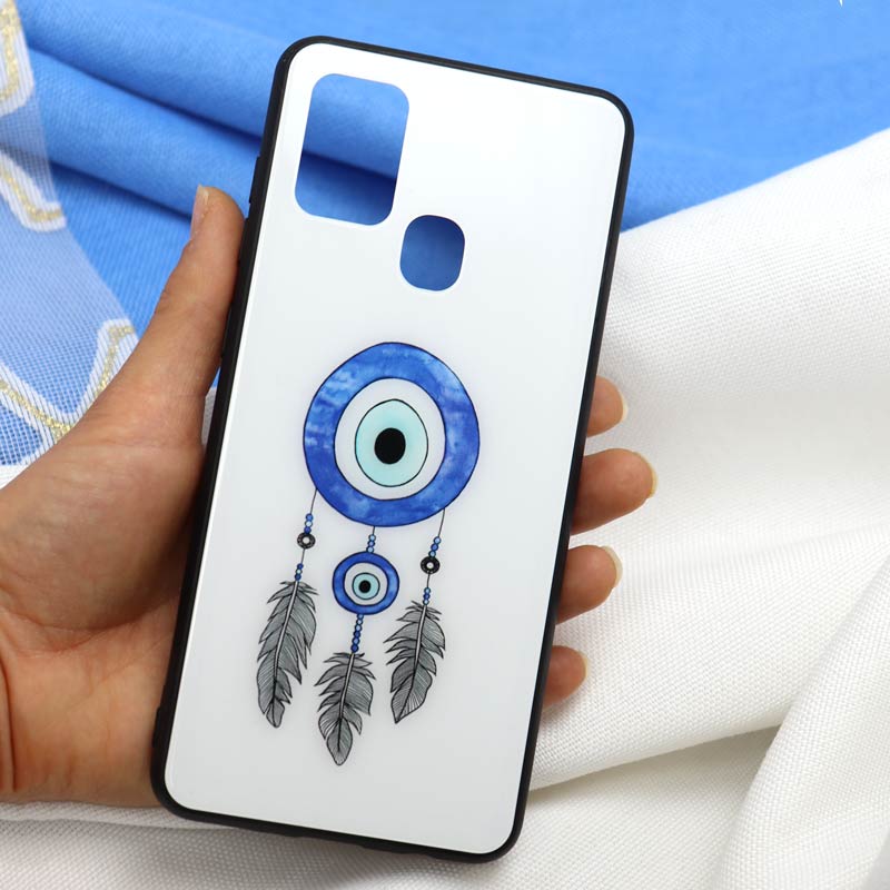 قاب پشت گلس سامسونگ Galaxy A21s طرح چشم و نظر