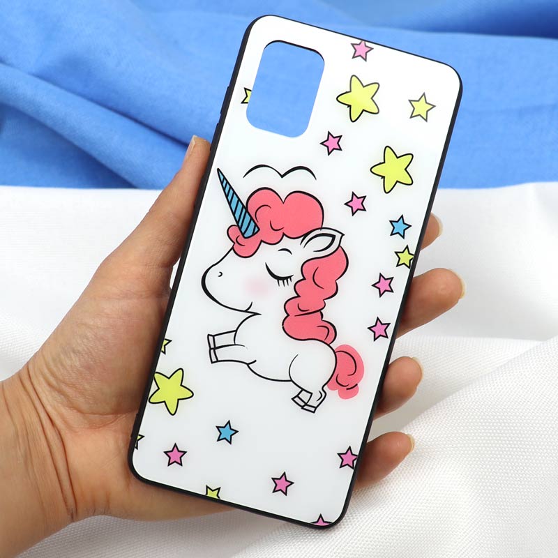 قاب پشت گلسی طرح یونیکورن Samsung A31