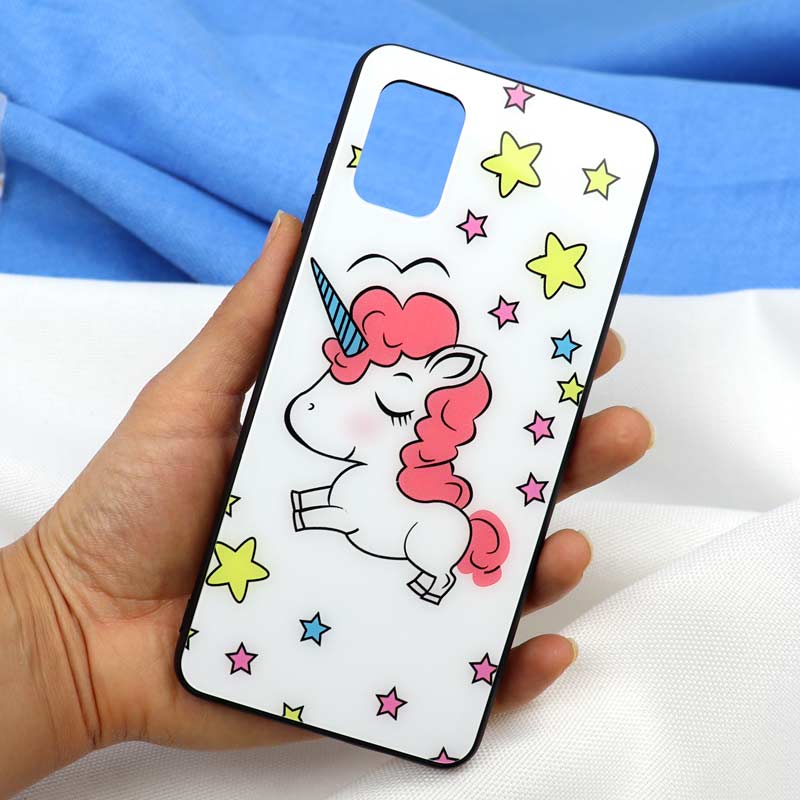 قاب پشت گلسی طرح یونیکورن Samsung A51