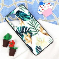 قاب پشت گلسی طرح برگ Samsung A52