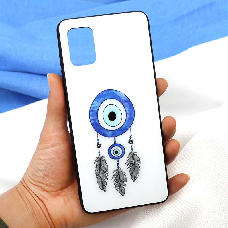 قاب پشت گلسی طرح چشم و نظر Samsung A71