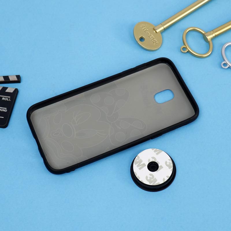قاب فانتزی برجسته + پاپ سوکت طرح میکی موس سامسونگ J5 Pro سری D