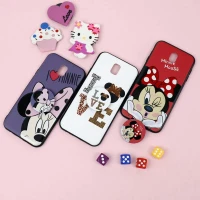 قاب فانتزی برجسته + پاپ سوکت طرح میکی موس سامسونگ J7 Pro سری D