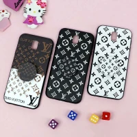 قاب فانتزی برجسته + پاپ سوکت طرح LV سامسونگ J7 Pro سری D