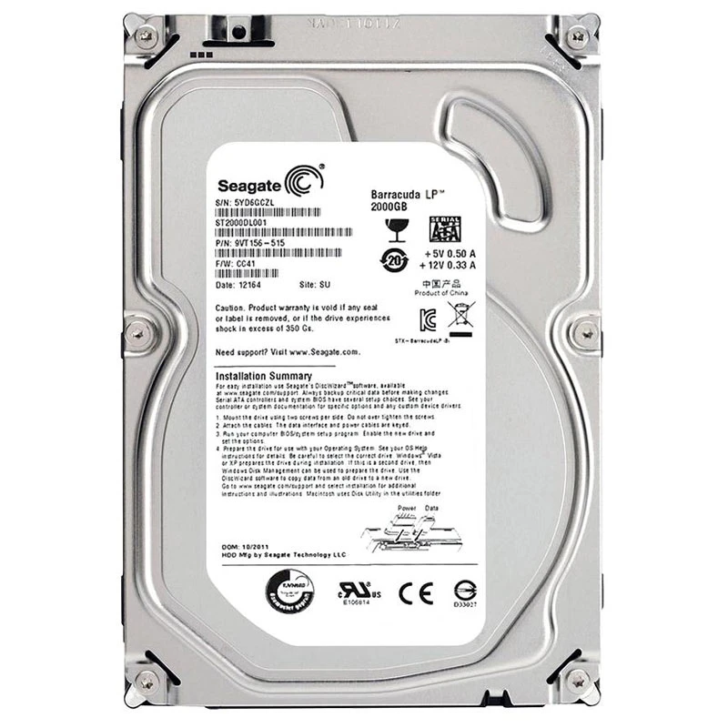 هارد اینترنال سیگیت Barracuda LP ST2000DL001 2TB SATA
