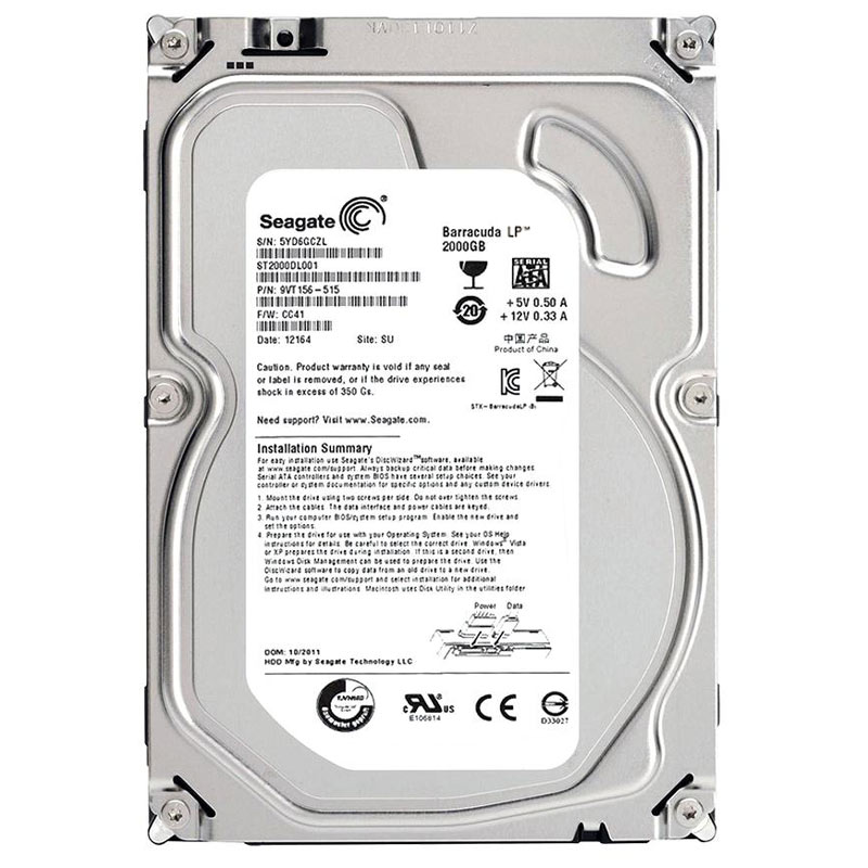 هارد اینترنال سیگیت Barracuda LP ST2000DL001 2TB SATA
