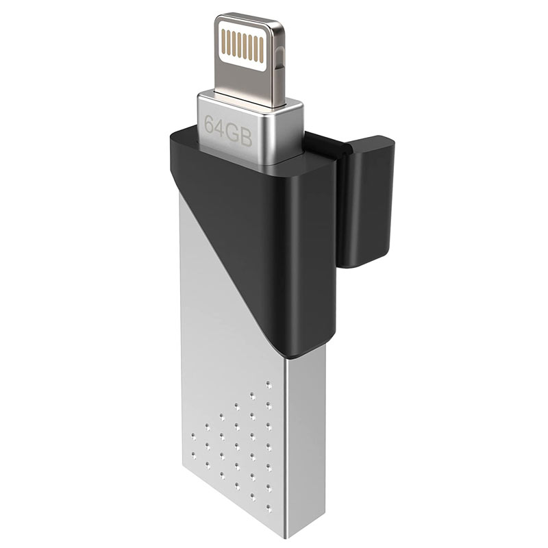 فلش ۶۴ گیگ سیلیکون پاور Silicon Power Dual Z50 2in1 OTG Lightning USB3.1