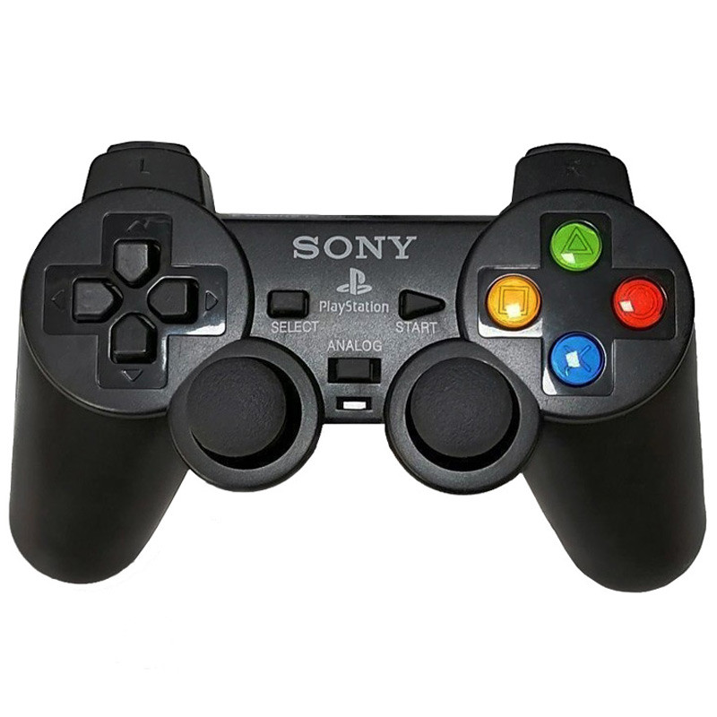 دسته بازی تک شوکدار Sony PS2 دکمه رنگی