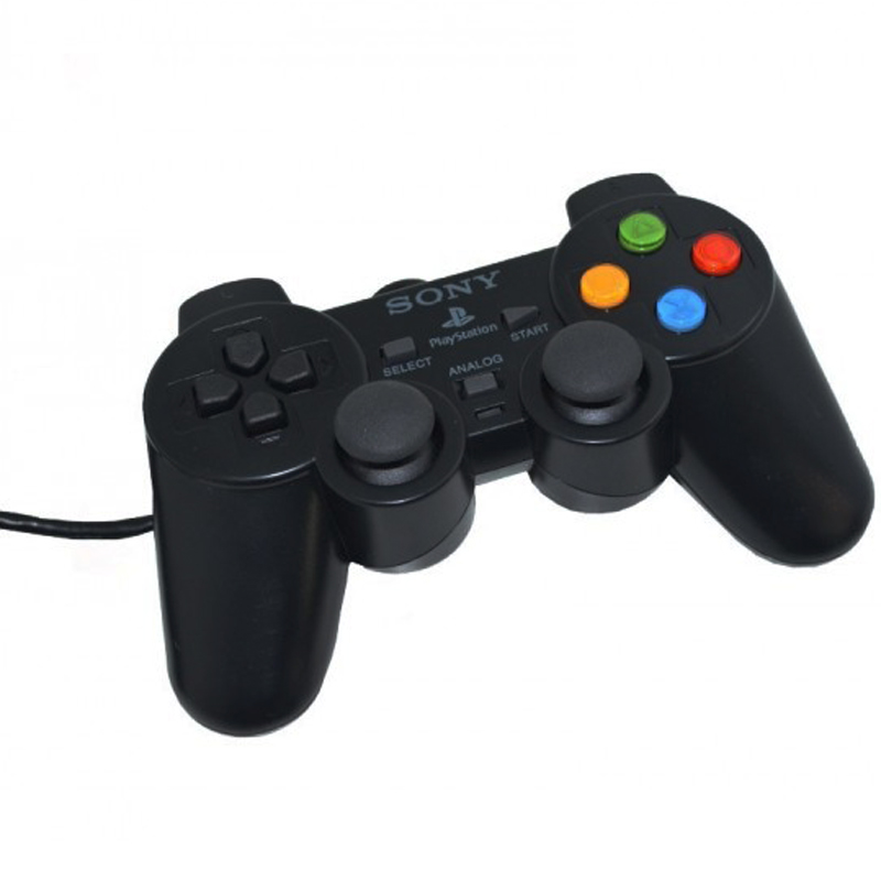 دسته بازی تک شوکدار Sony PS2 دکمه رنگی