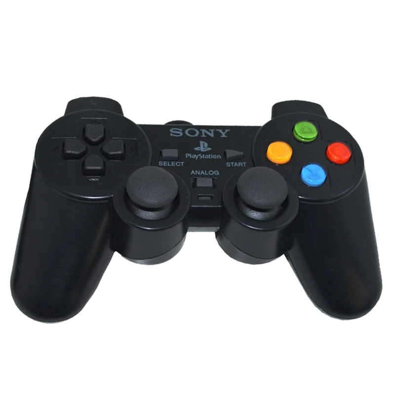 دسته بازی تک شوکدار Sony PS2 دکمه رنگی