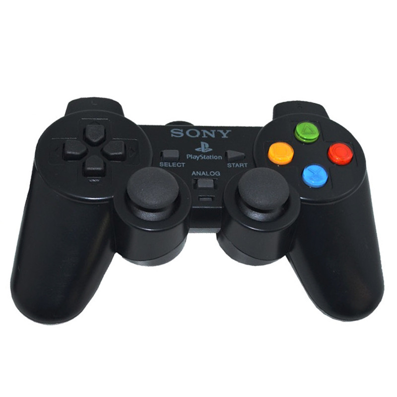 دسته بازی تک شوکدار Sony PS2 دکمه رنگی