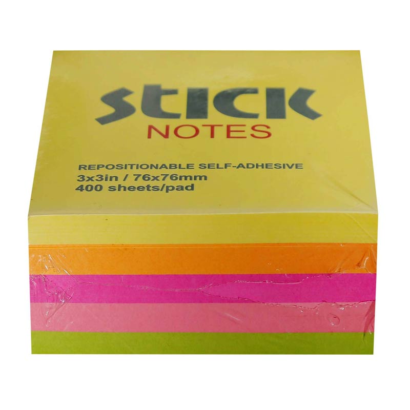 کاغذ یادداشت چسب دار 7٫6x7.6cm بسته 400 برگی
