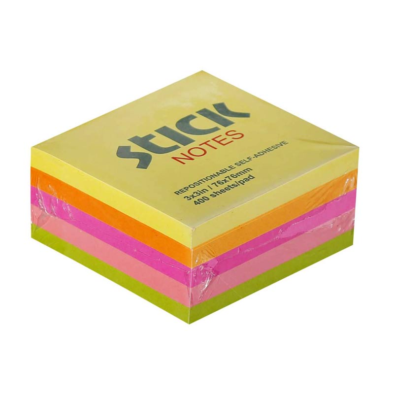 کاغذ یادداشت چسب دار 7٫6x7.6cm بسته 400 برگی