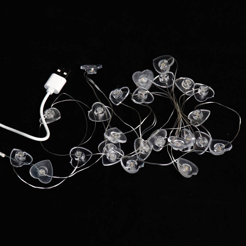 ریسه مفتولی طرح قلب USB آفتابی 2٫5 متری