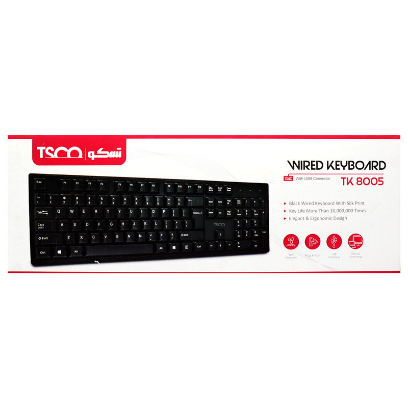 کیبورد تسکو مدل TSCO TK 8005