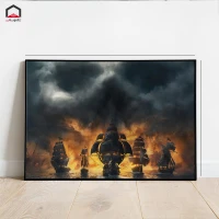 تابلو شاسی 20*15 Skull And Bones