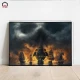 تابلو شاسی 20*15 Skull And Bones