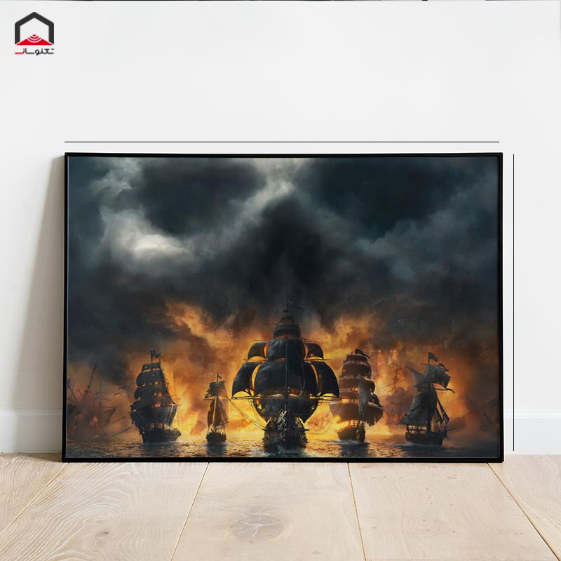 تابلو شاسی 20*15 Skull And Bones